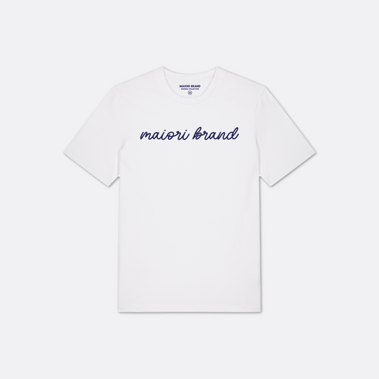 Camiseta M Text Logo White